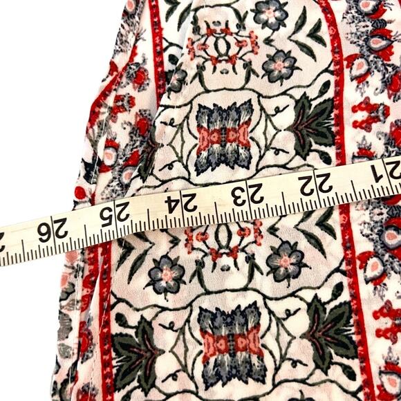 Zac & Rachel Womens Top Size Petite L white black salmon work wear metal tassel - Picture 14 of 16